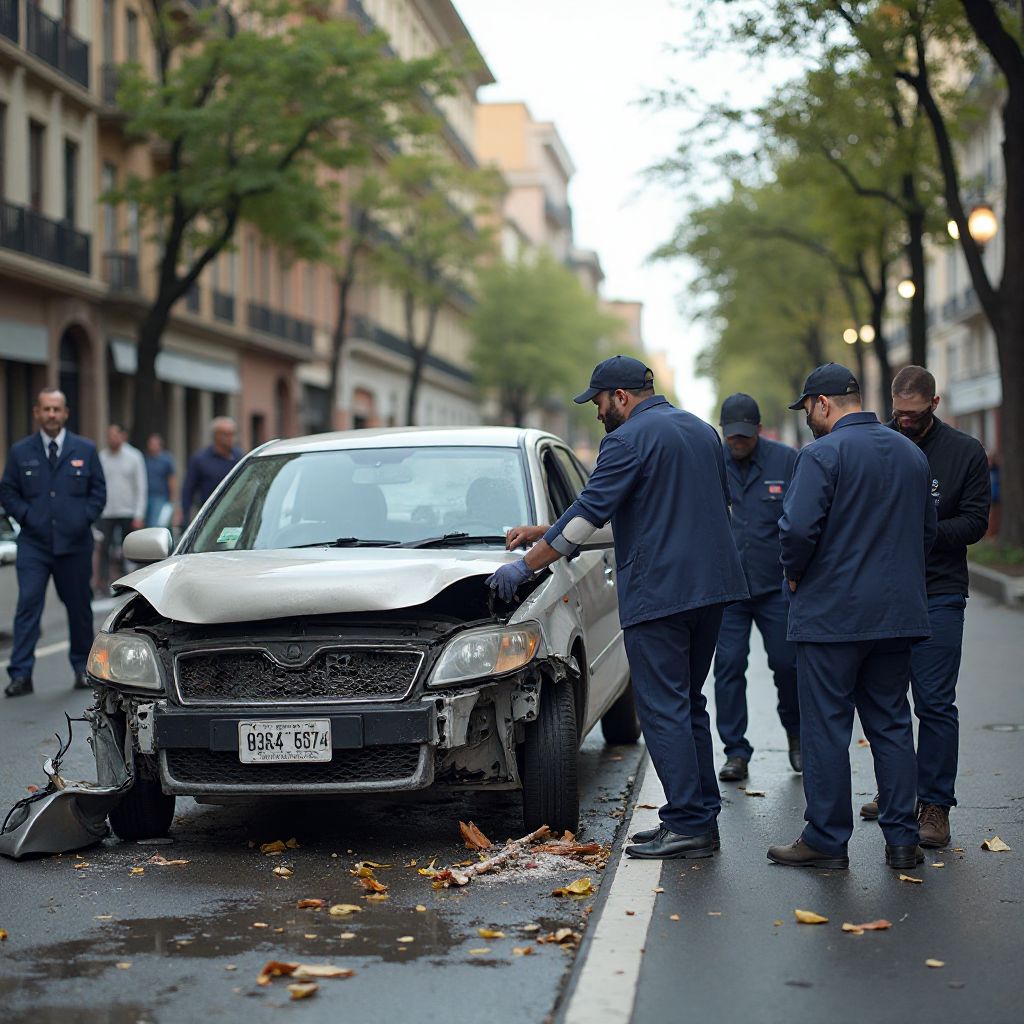 Equipo de asistencia en un siniestro